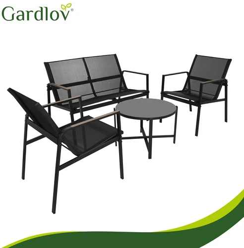 Balcony furniture set - 4 pieces Gardlov