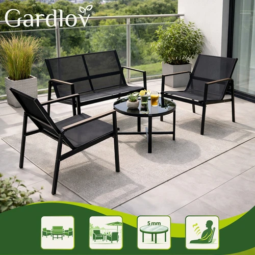 Balcony furniture set - 4 pieces Gardlov