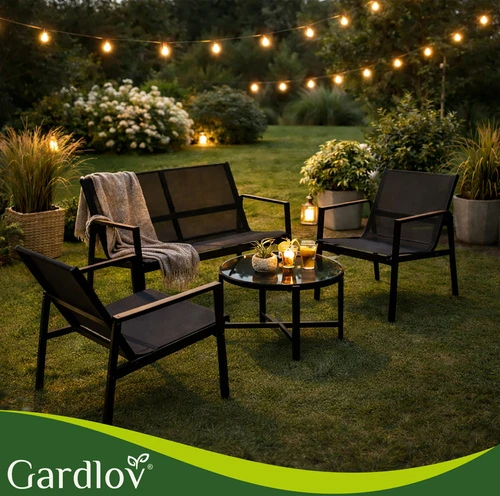 Balcony furniture set - 4 pieces Gardlov
