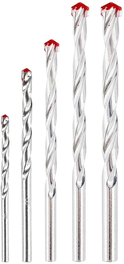 Grąžtas Zestaw Rinkinys Betono grąžtų rinkinys: 3, 4, 5, 6, 7, 8, 9, 10 mm, 8 vnt. rinkinys.