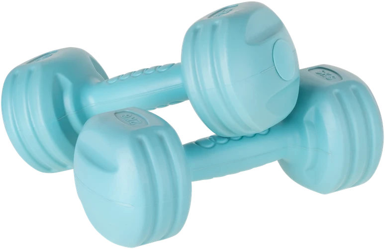 Bituminių hantelių rinkinys 20kg (2x1kg + 2x2kg + 2x3kg + 2x4kg), REBEL ACTIVE