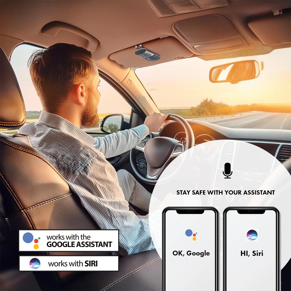 Rinkinys „Bluetooth 5.0 Audiocore“ laisvų rankų įranga, A2DP, 2 W garsiakalbis, palaiko „Google“ ir „Siri“, AC480