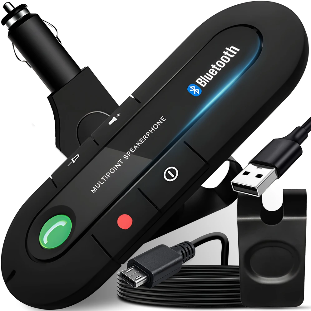 Zestaw Rinkinys „Bluetooth 5.0“ automobilinis laisvų rankų įranga -m012
