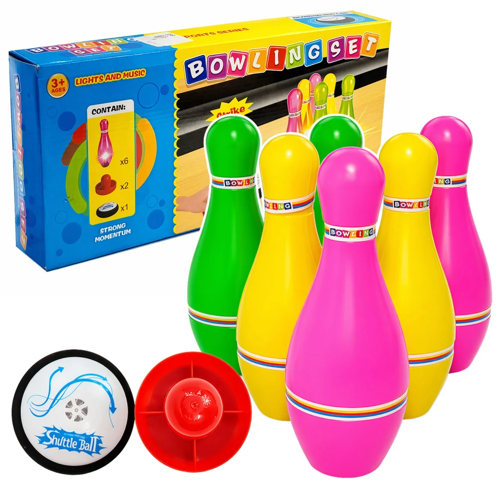 Lean Toys Boulingo rinkinys su šviesom