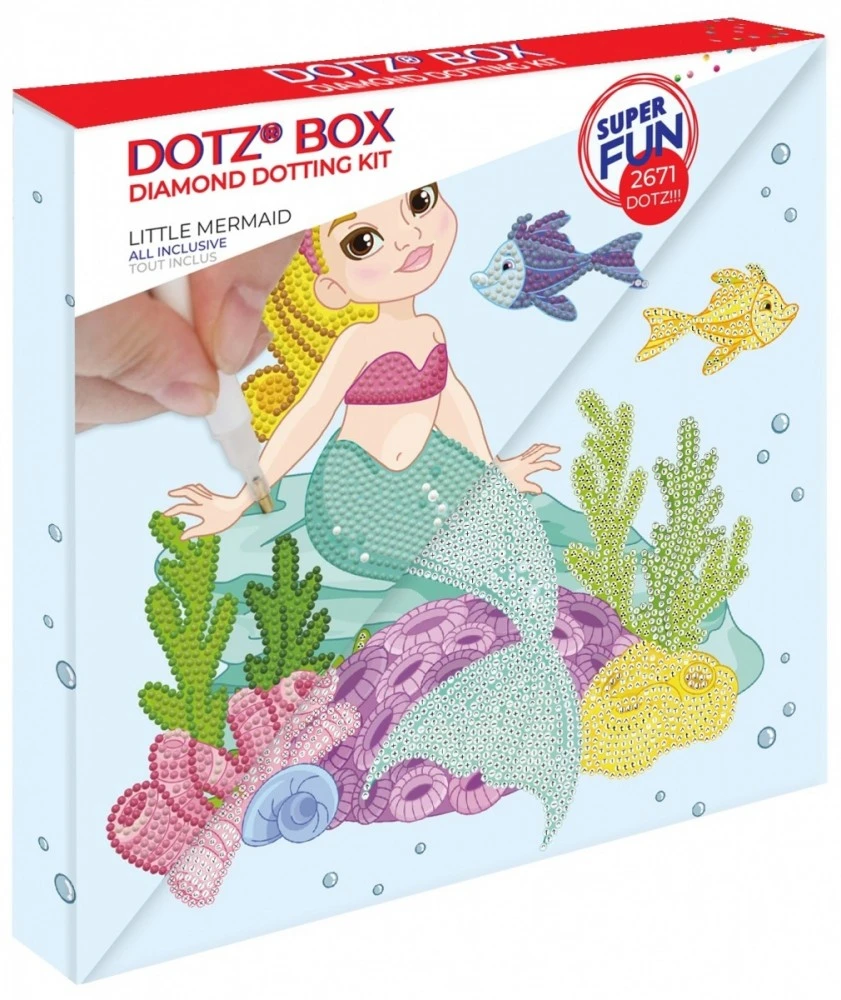 Zestaw Deimantinė mozaika Little Mermaid, 28x28