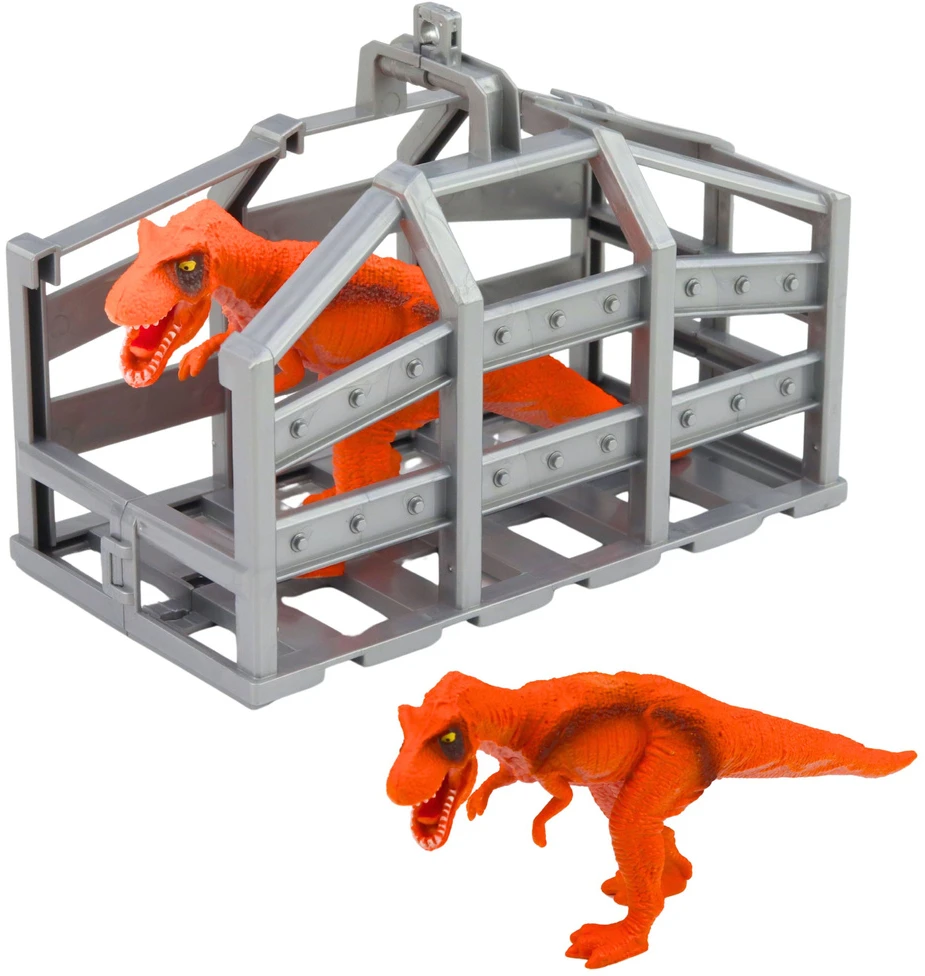 Lean Toys Dinozaurų transporto rinkinys žalias