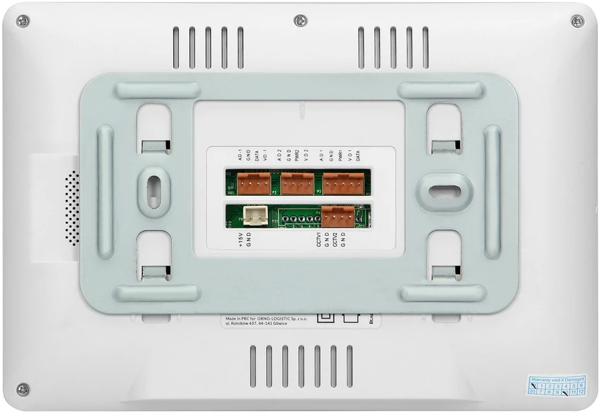 Orno Rinkinys Dviejų šeimų vaizdo domofono rinkinys, spalvotas be ragelio, 7 colių LCD jutiklinis ekranas, OSD meniu, atmintis, SD kortelės lizdas, vaizdo registratorius, vartų valdymas, baltas, FELIS MEMO MULTI2