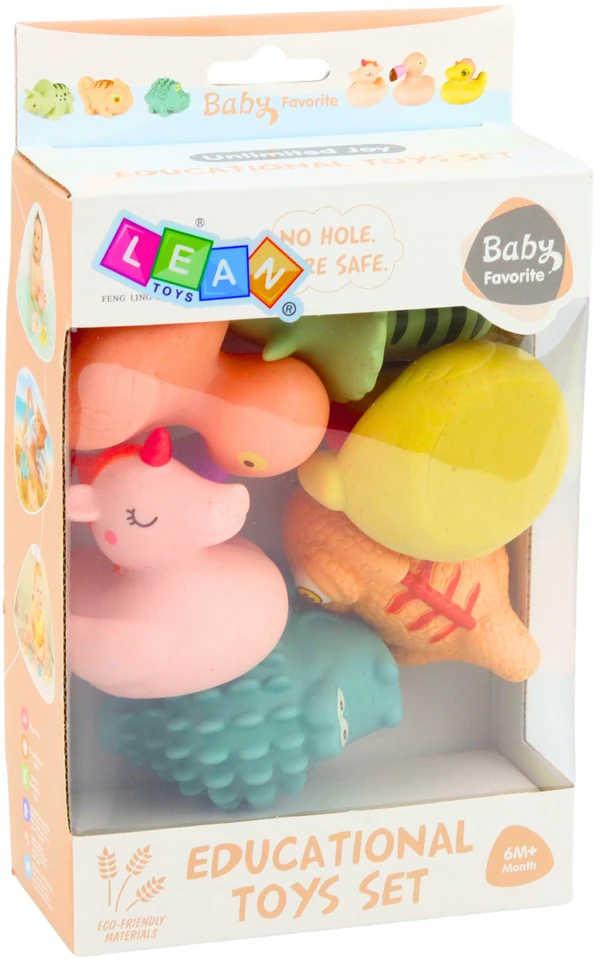 Lean Toys Vonios žaislai 6 vnt.