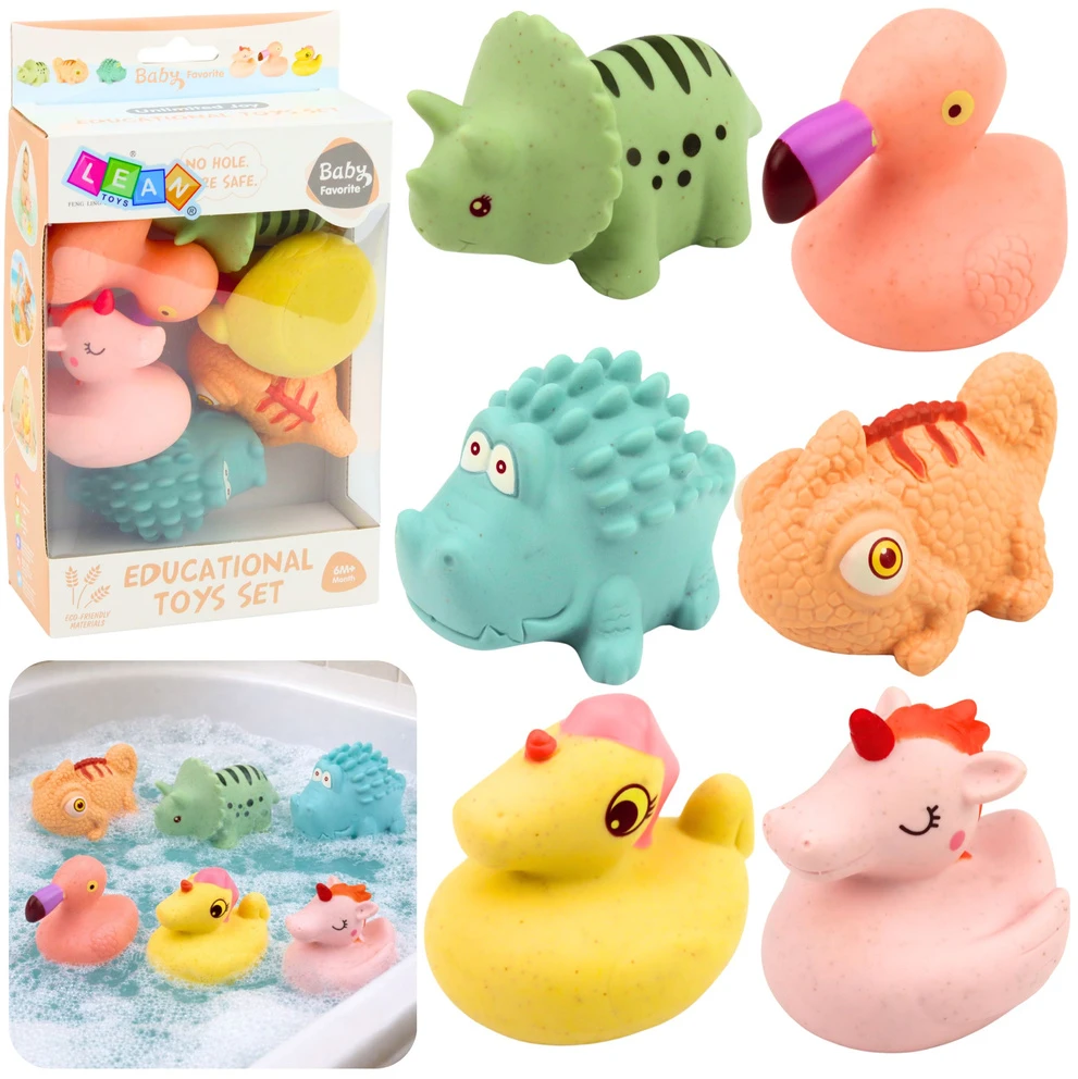 Lean Toys Vonios žaislai 6 vnt.