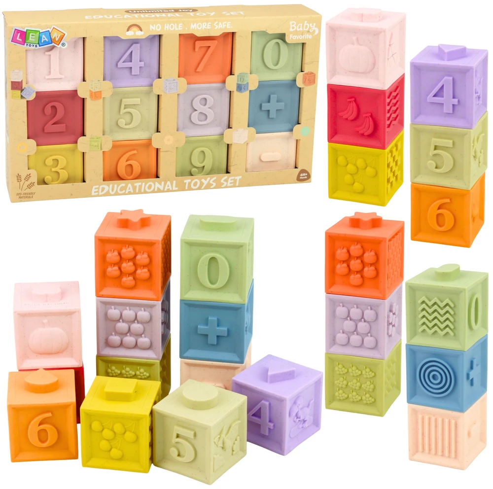 Lean Toys Kaladėlės 5 x 5 cm 12 vnt.
