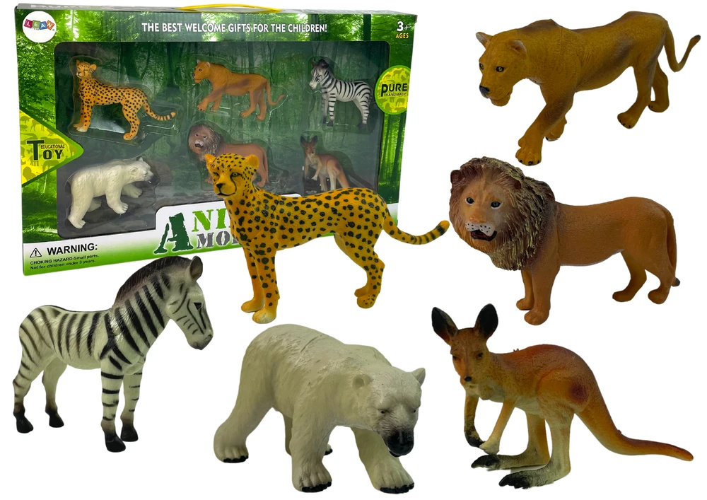 Figūrėlių rinkinys Afrikos gyvūnai Lean Toys