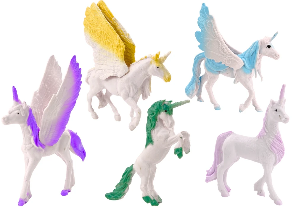 Lean Toys Vienaragio ir Pegaso Figūrėlių Rinkinys, 6 vnt.