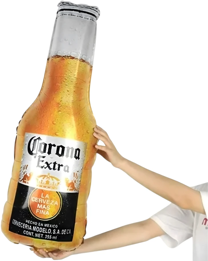 Zestaw Rinkinys Gimtadienio balionų rinkinys vakarėliui „Corona“ alaus butelio gimtadienio dovana