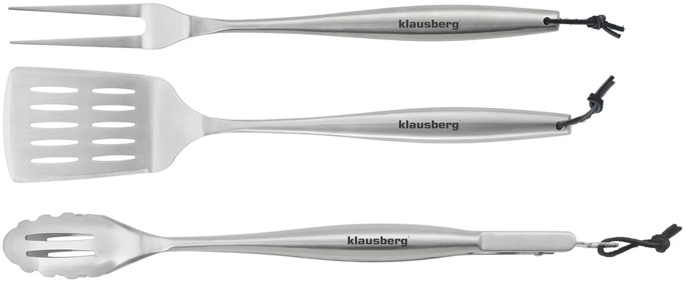 Rinkinys Grilio rinkinys, 3 dalys, nerūdijančio plieno, Klausberg, kb-7900