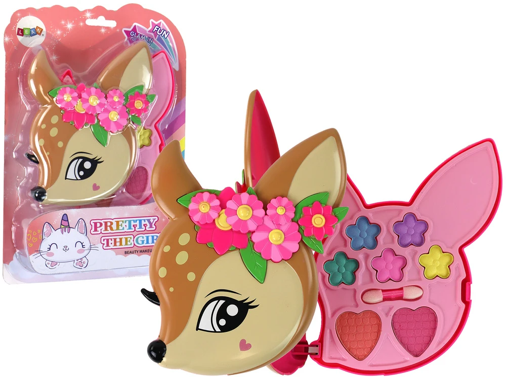 Lean Toys Grožio rinkinys - akių šešėlių paletė, LeanToys, elnias