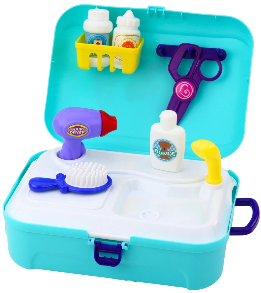 Lean Toys Vaikų žaislų rinkinys „Pet Care“ 16 dalių