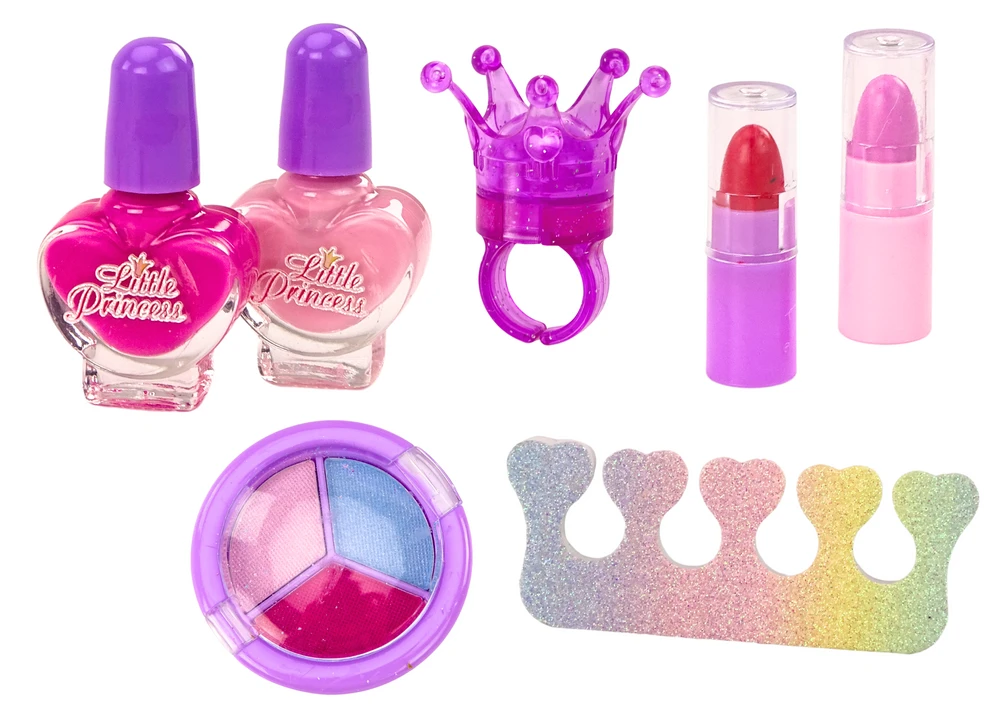 Lean Toys Grožio rinkinys pliušiniame kosmetiniame maišelyje su vienaragiu