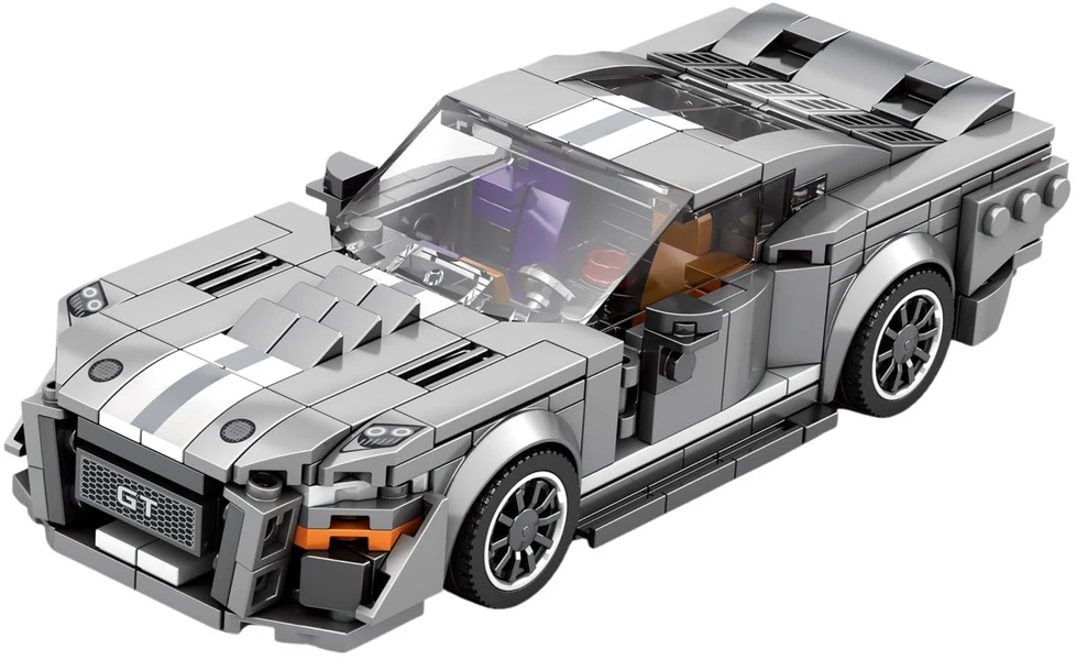 Lean Toys Konstruktorius GT500 automobilis 437 detalės pilkas