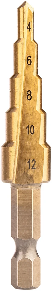 Grąžtas Zestaw Rinkinys HSS TiN pakopinių grąžtų rinkinys, 3-20 mm, šešiakampiai, 3 vnt.