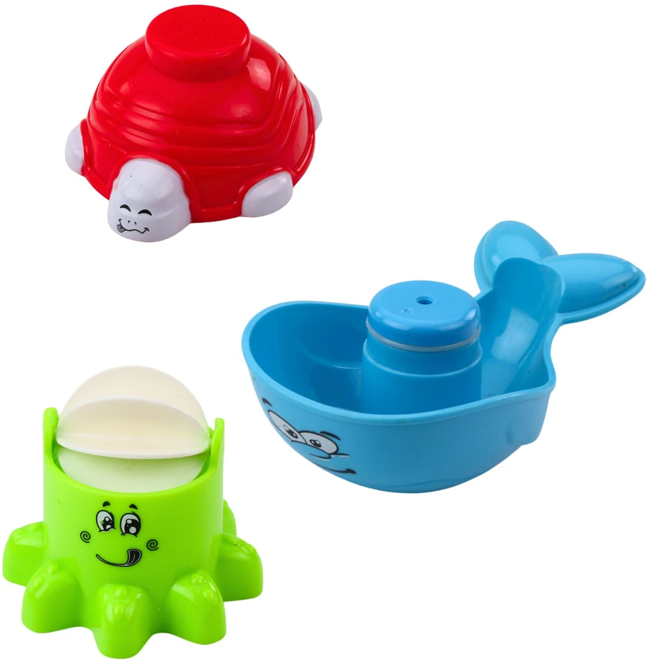 Lean Toys Interaktyvus vonios žaislų rinkinys su fontanu ir gyvūnais vaikams nuo 18 mėnesių