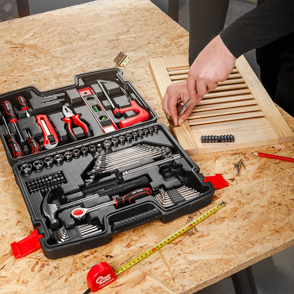 Top Tools Įrankių rinkinys 100 dalių 1/4, 3/8