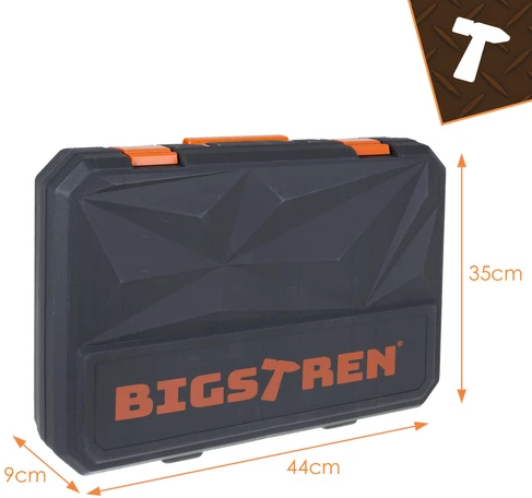 „Bigstren“ įrankių rinkinys 168 dalių dėkle. Bigstren 26475