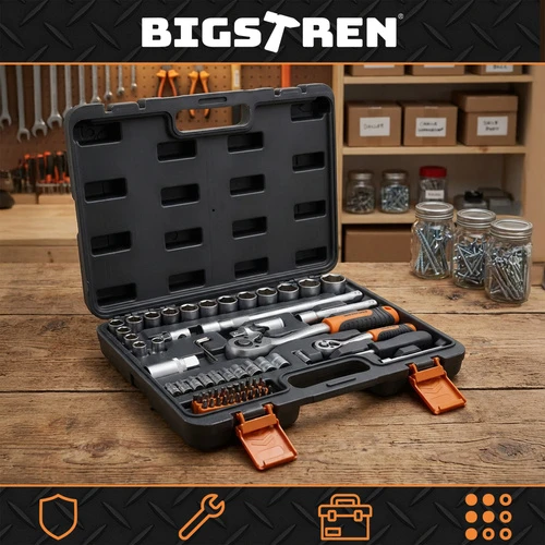 „Bigstren“ įrankių rinkinys 72 dalių dėkle. Bigstren 26846