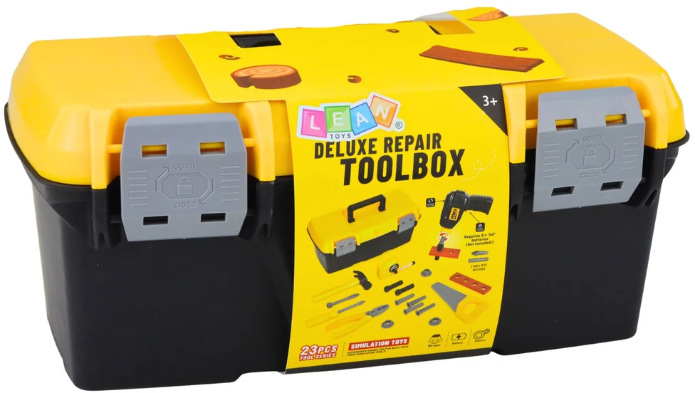 Lean Toys Įrankių rinkinys dėžėje 23 vnt.