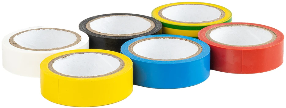Izoliacinės juostos rinkinys - 6 vnt. 15 mm x 5 m amio-02609