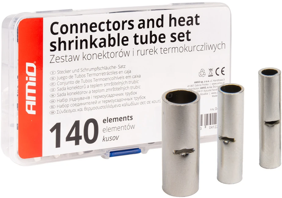 Laidų jungčių rinkinys BN1.25, BN2, BN5.5, 160 vnt. AMIO-04123
