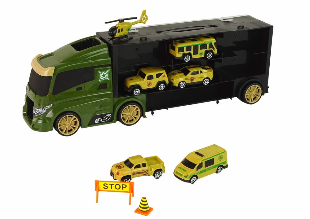 Lean Toys Vilkiko ir transporto priemonių rinkinys LeanToys