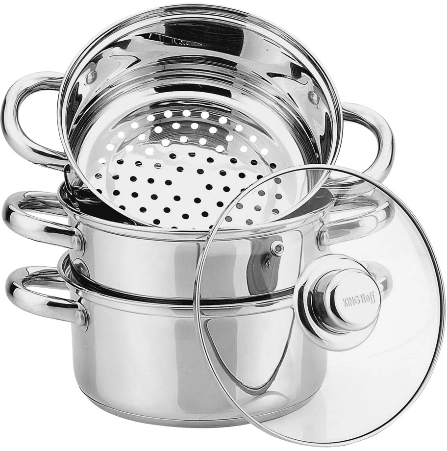 King Hoff Rinkinys Kinghoff 4 dalių garintuvų komplektas, skersmuo 22 cm, 4 litrai