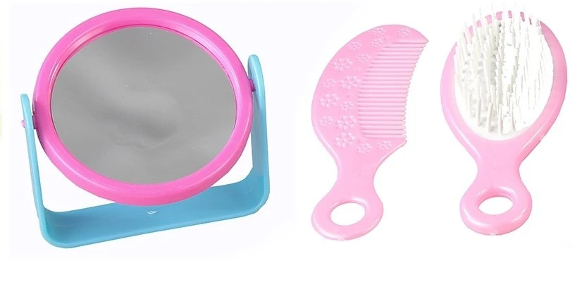 Mergaičių grožio rinkinys rankinėje Lean Toys, rožinis, 11d.