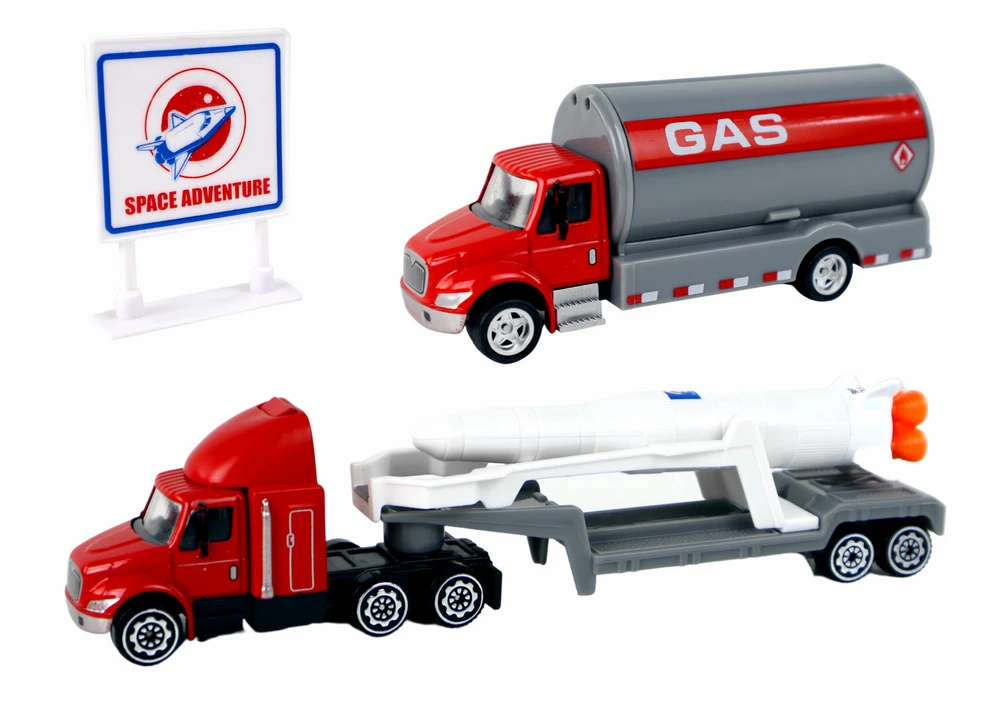 Kosminės stoties rinkinys Space Truck Rocket Lean Toys, 15 d.