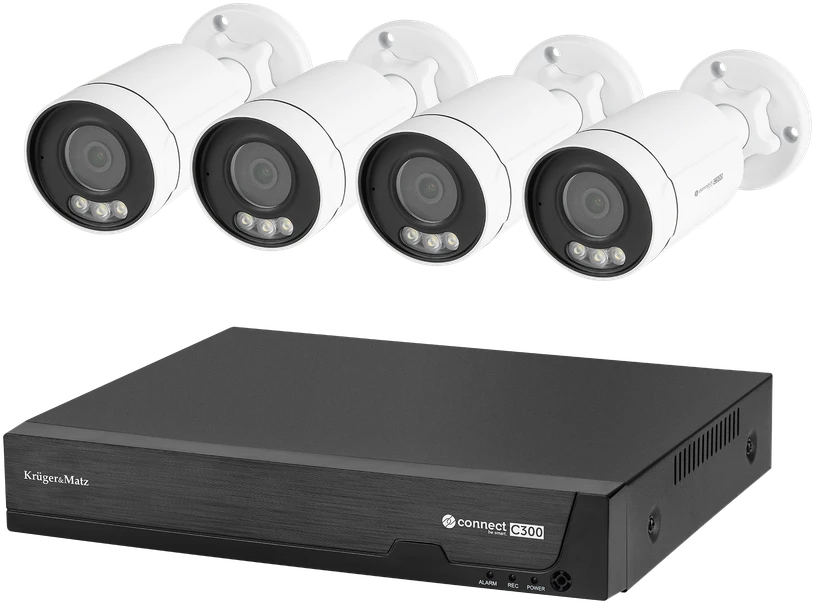 Kruger & Matz Rinkinys KrugerMatz Connect C300 IP stebėjimo rinkinys