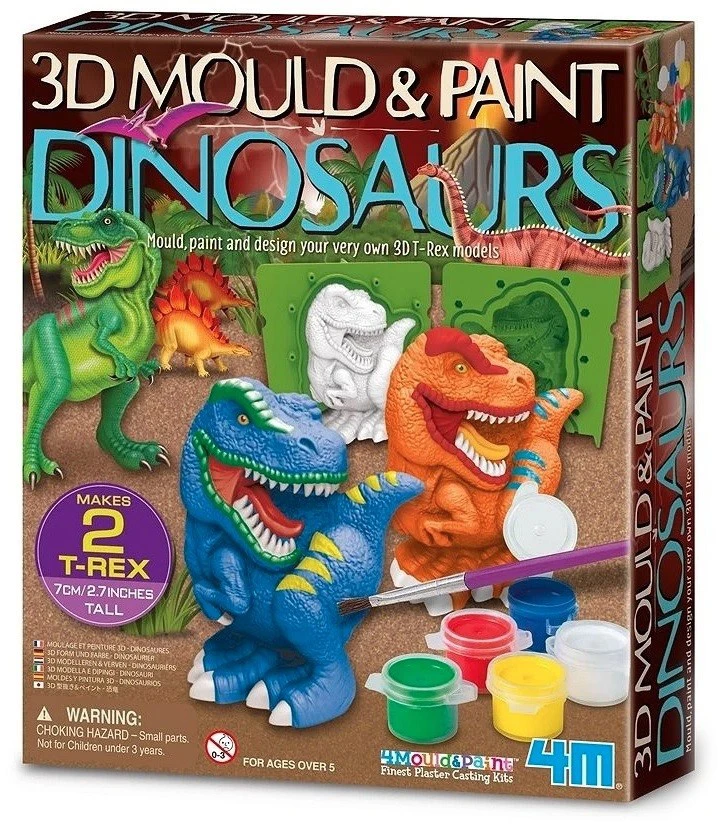 4M 3D liejimas ir dažai Dinozaurai