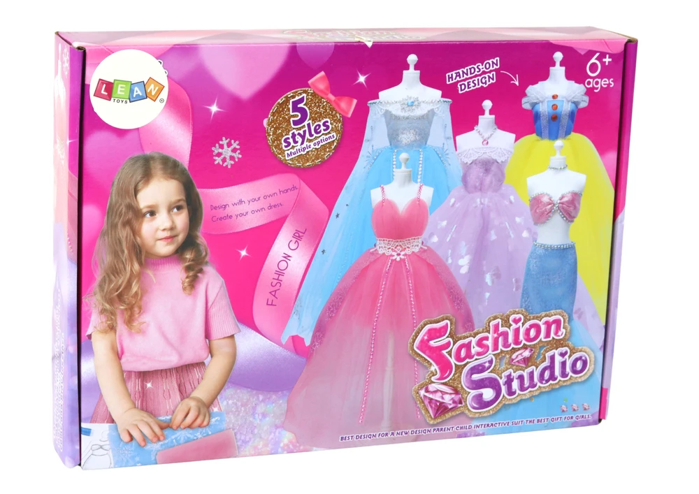 Kūrybinis meno rinkinys suknelių kūrybai Lean Toys
