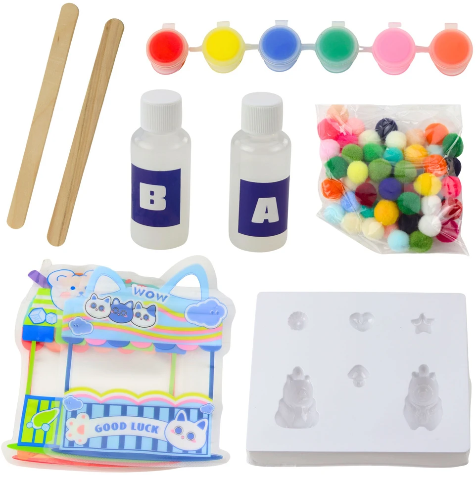 Lean Toys Žaislų rinkinys Capybara geliniams figūrėliams kurti, 18 vnt.