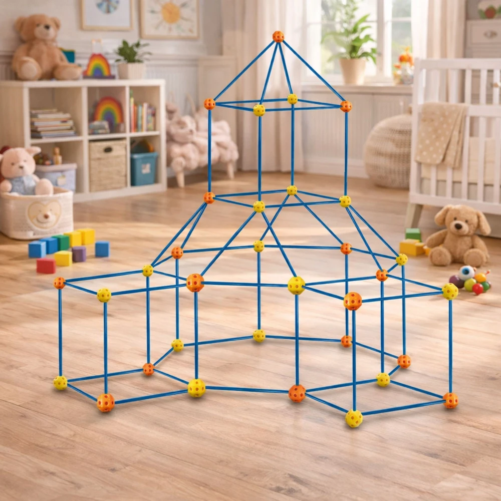 Lean Toys Konstrukciniai vamzdeliai 340 vnt.