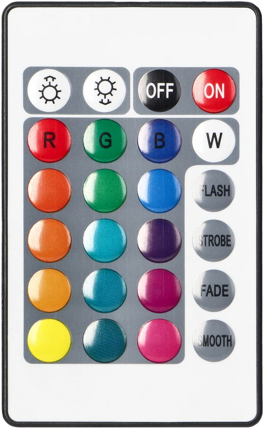 Orno Rinkinys LED juostų rinkinys 12V 30L/m 100lm/m 7.2W/m IP20 RGB 3m + RGB valdiklis + 12V maitinimo šaltinis