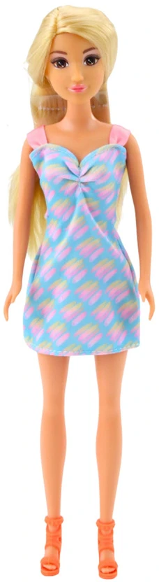 Lean Toys Lėlė su rožine spinta ir aksesuarais, aukštis 30 cm