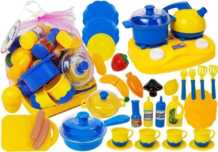 Lean Toys Plastikiniai Virtuvės Indai Vaikams, 26x23x15 cm