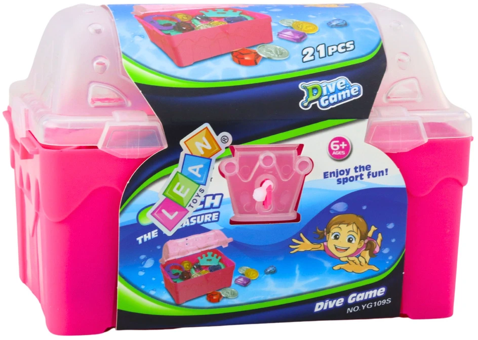 Lean Toys Vandens žaidimų lobio dėžutė su 21 dalimi