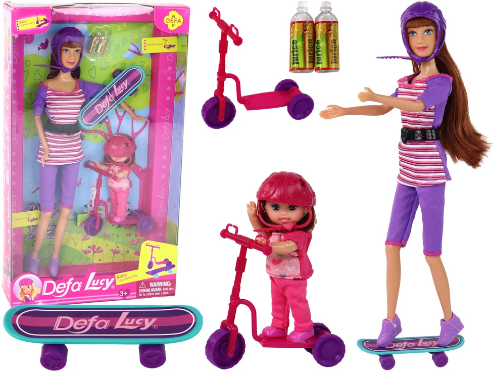 Lean Toys Lėlė Lucy su aksesuarais