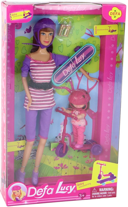 Lean Toys Lėlė Lucy su aksesuarais