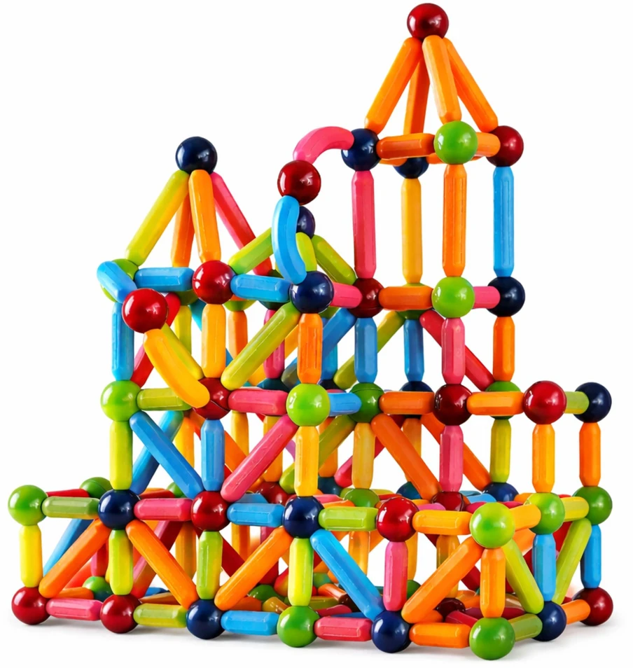 Lean Toys Magnetinis konstruktorių rinkinys 166 vnt.