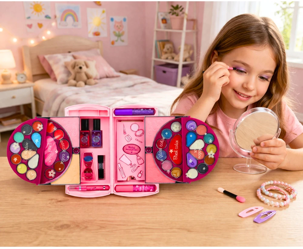 Lean Toys Makiažo ir nagų rinkinys