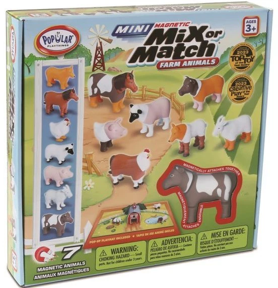 Malik Rinkinys Malblo magnetinis mini ūkio gyvūnų rinkinys