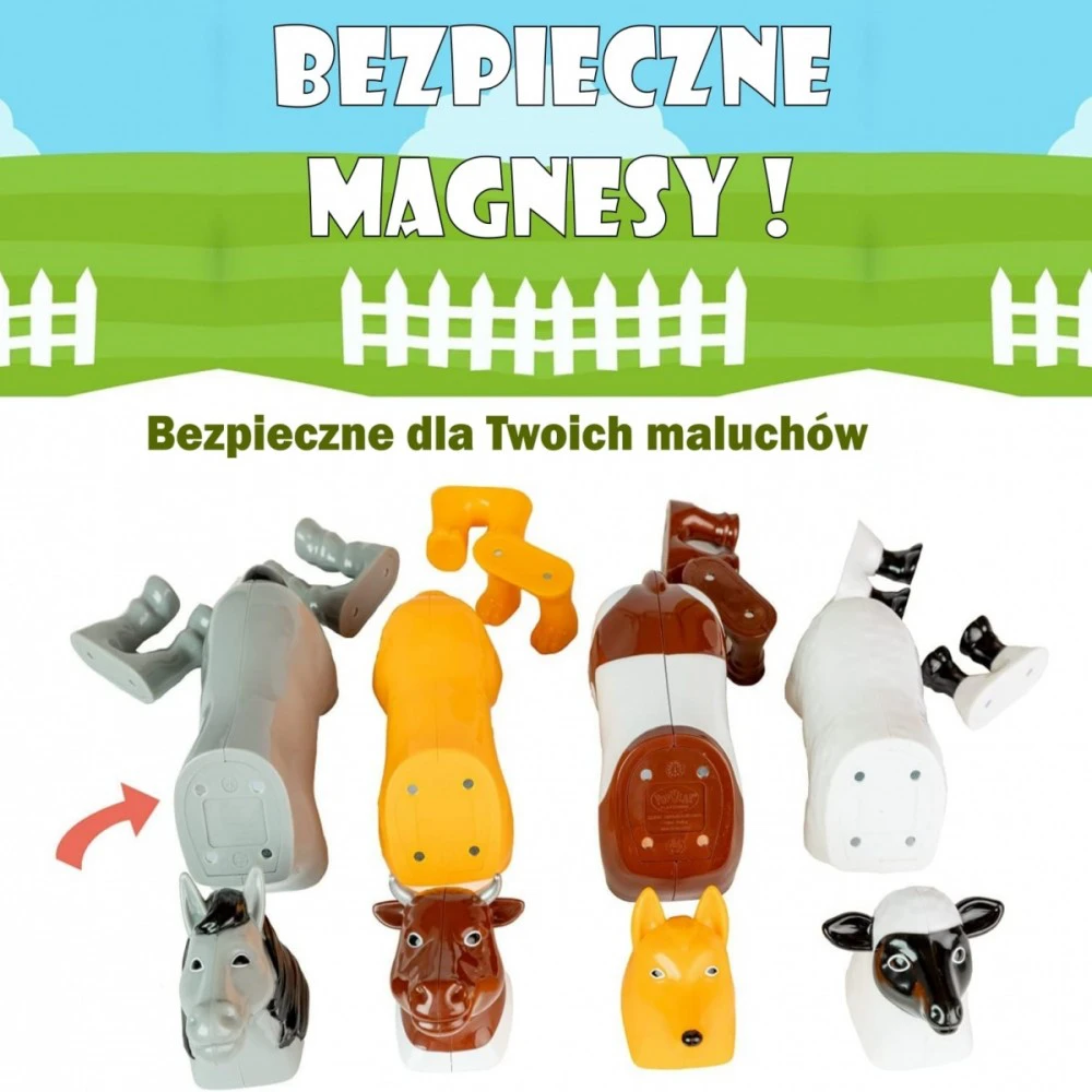 Malik Rinkinys Malblo magnetinis ūkio gyvūnų rinkinys