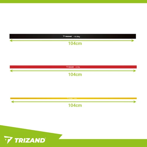 Mankštos gumelių rinkinys - 3 vnt. Trizand 25879
